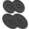 Plaque de poids 4 pcs 2 x 10 kg + 2 x 5 kg Fonte