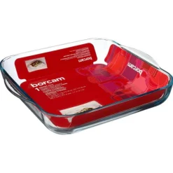 Plat à Four Carré Verre 29cm Transparent