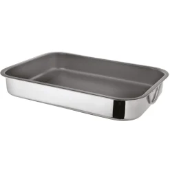 Plat à four inox rectangulaire 37,6x27,4cm