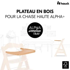 Plateau en bois pour chaise haute en bois Alpha Wooden Tray