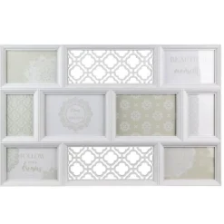Pêle-Mêle 8 Photos Design Zerta 60cm Blanc