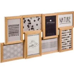 Pêle-mêle 8 Photos Nature - 58 x 30 cm - Beige