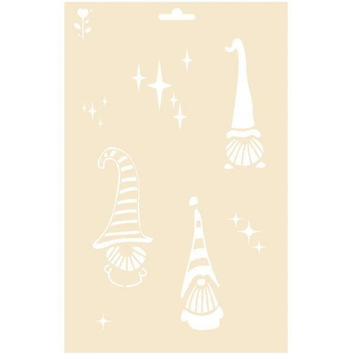 Pochoir A4 - lutins de Noël