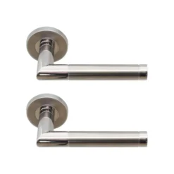 Poignées modèle Listrac - inox 304 bicolore brillant mat x2