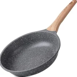 Poêle aluminium 28 cm tous feux dont induction effet pierre