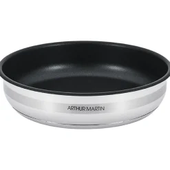 Poêle 24cm inox revêtement anti adhésif tous feux dont induction