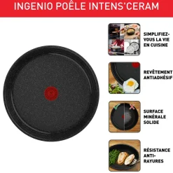 Poêle céramique 26 cm tous feux dont induction INGENIO INTENS CERAM