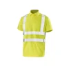 Polo haute visibilité - Manches courtes - Jaune fluo - 2XL
