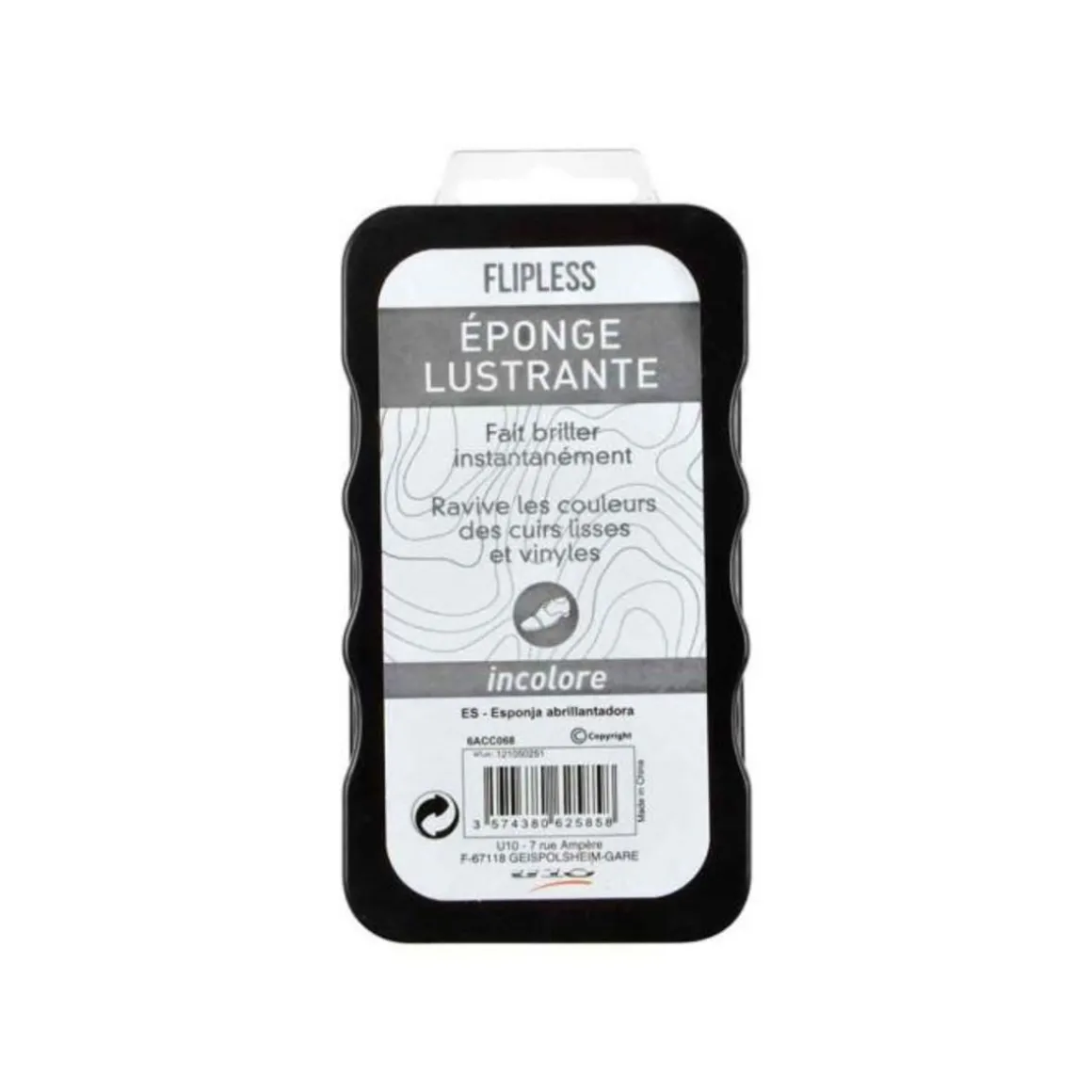 Éponge Lustrante Incolore Chaussures 10cm Gris