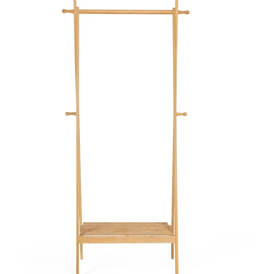 Portant pliable avec étagère en bambou MAOA