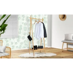 Portant pliable avec étagère en bambou MAOA