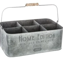 Porte Plantes en Métal Home Edition 36cm Gris