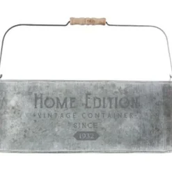 Porte Plantes en Métal Home Edition 36cm Gris