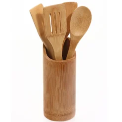 Porte ustensiles + 4 ustensiles bambou