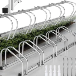 Porte Vélo, Support Vélo, Range Vélo au Sol, Mural en Acier