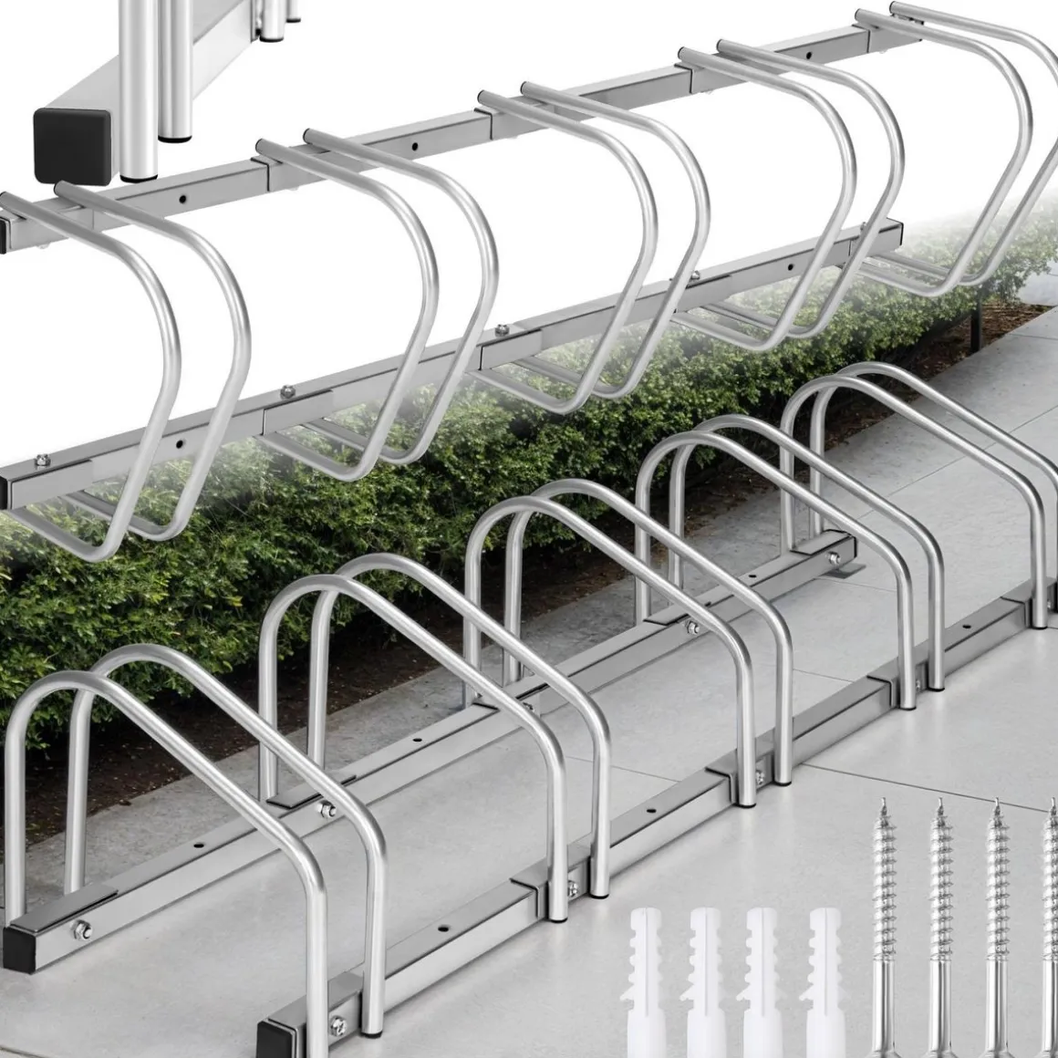 Porte Vélo, Support Vélo, Range Vélo au Sol, Mural en Acier