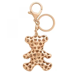 Porte-clé ourson orné de zirconium
