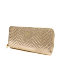 Portefeuille Stella Green Compagnon Matelasse Chevron