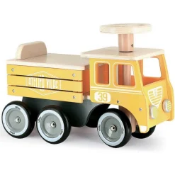 Porteur camion de chantier en bois