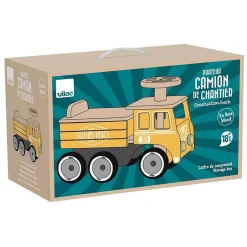 Porteur camion de chantier en bois