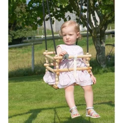 Portique balançoire avec toboggan - Bois - H2,24 m - FLEUR