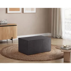 Pouf velours côtelé DAPHNE