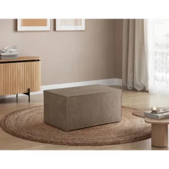 Pouf velours côtelé DAPHNE