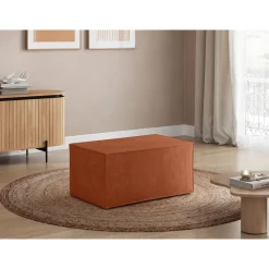 Pouf velours côtelé DAPHNE