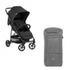 Poussette citadine Rapid 4 Noir + sur-assise pour poussette Pushchair Seat Liner Charcoal