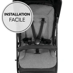 Poussette citadine Rapid 4 Noir + sur-assise pour poussette Pushchair Seat Liner Charcoal