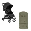 Poussette citadine Rapid 4 Noir + sur-assise pour poussette Pushchair Seat Liner Vert