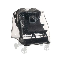 Poussette double Uptown Duo Noir + Habillage pluie pour poussette Pushchair Raincover Duo