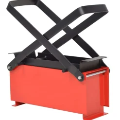 Presse a papier de recyclage acier 34x14x14 cm noir et rouge