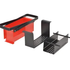 Presse a papier de recyclage acier 34x14x14 cm noir et rouge