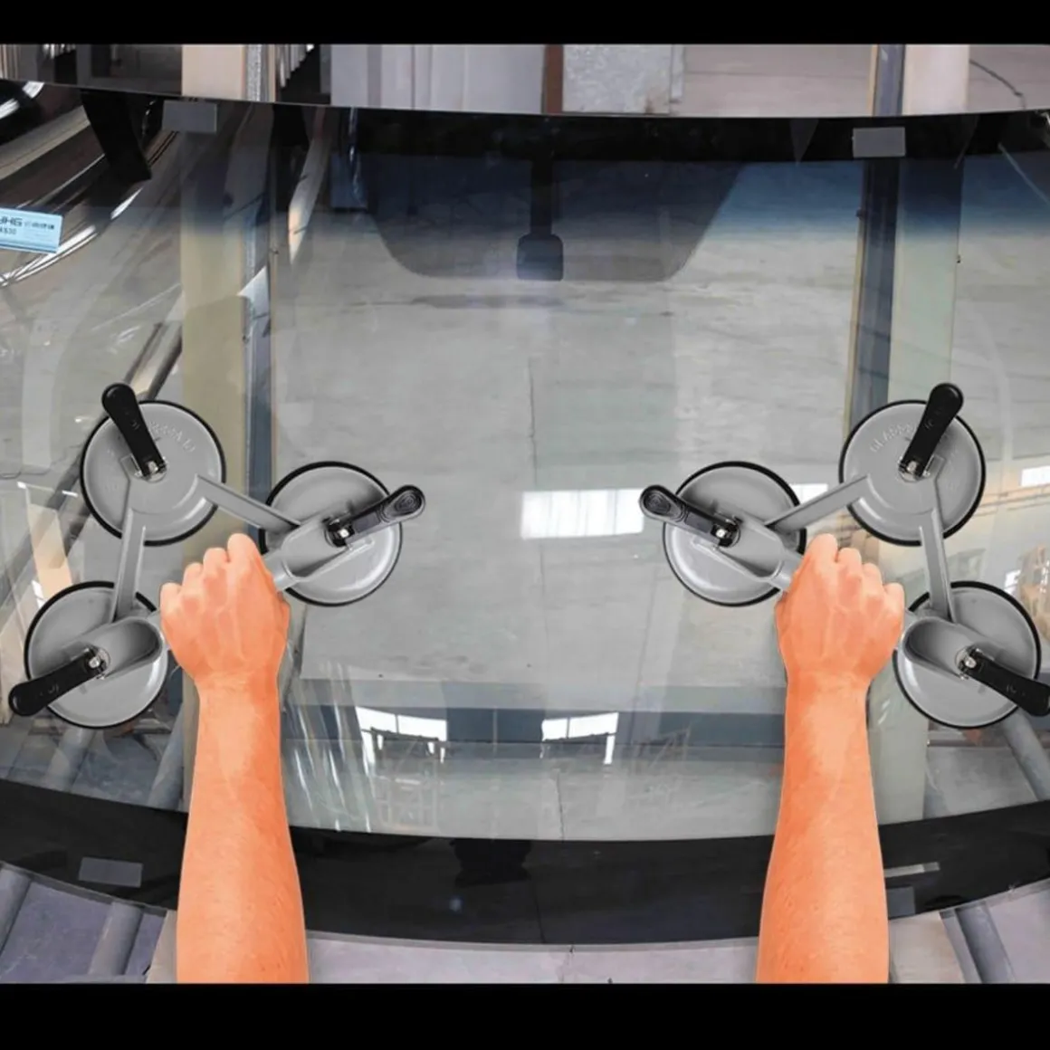 ProPlus Appareil de levage a vide avec 3 ventouses Aluminium