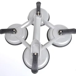 ProPlus Appareil de levage a vide avec 4 ventouses Aluminium Argente