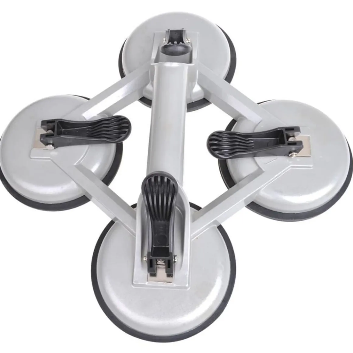 ProPlus Appareil de levage a vide avec 4 ventouses Aluminium Argente