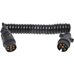 ProPlus Cable spirale 3 m avec 2 fiches a 7 broches