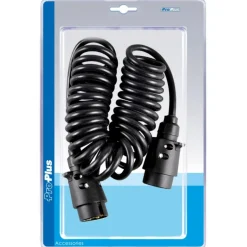 ProPlus Cable spirale 3 m avec 2 fiches a 7 broches