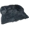 Protège Canapé & Traversin Fluffy 120cm Anthracite