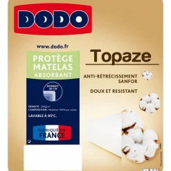 Protège matelas absorbant en molleton TOPAZE