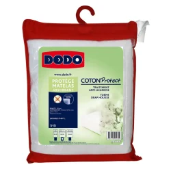 Protège matelas absorbant en molleton anti acariens COTON PROTECT