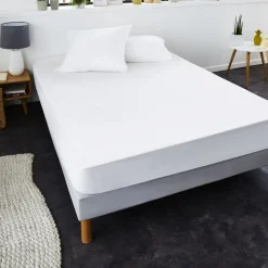 Protège matelas coton anti-acariens - Forme drap housse QUALITE PLUS
