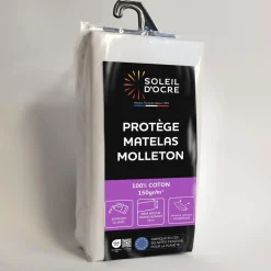 Protège matelas en coton MOLLETON, par Soleil d'ocre