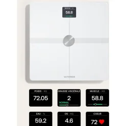 Pèse personne connecté Body Smart Blanc