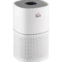 Purificateur d'air 50 W 4 vitesses mode silencieux - filtre HEPA, charbon actif - jusqu'à 24 m² - débit d'air pur 225 m³/h - timer - ABS blanc gris