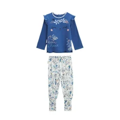 Pyjama bébé 2 pièces à pieds retroussables Océan d'amour