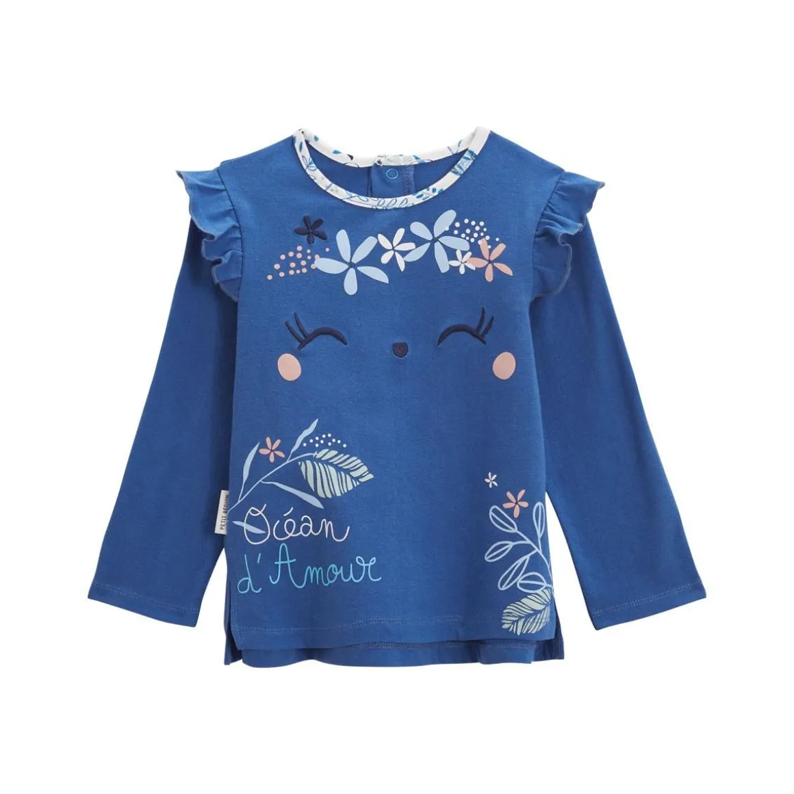 Pyjama bébé 2 pièces à pieds retroussables Océan d'amour