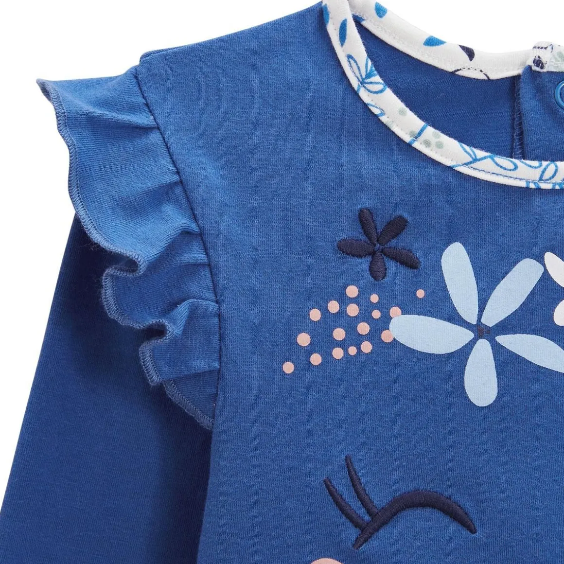 Pyjama bébé 2 pièces à pieds retroussables Océan d'amour