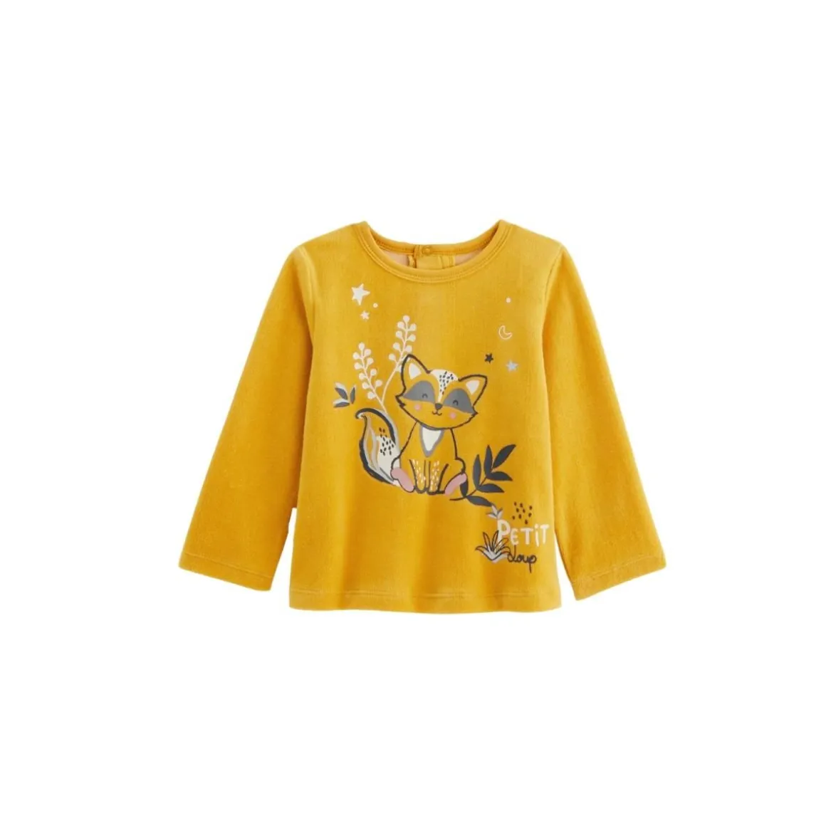 Pyjama bébé 2 pièces en velours Petit Loup